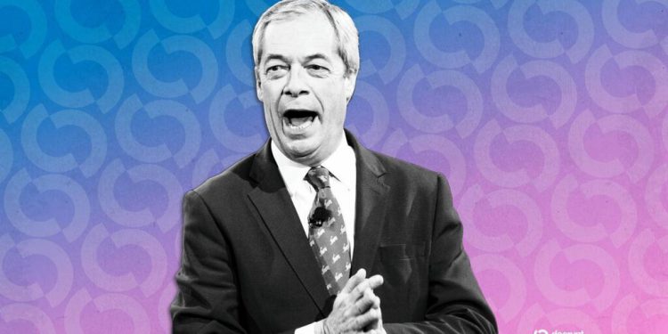 Farage Reported to UK Standards Watchdog Over Alleged Crypto Lobbying