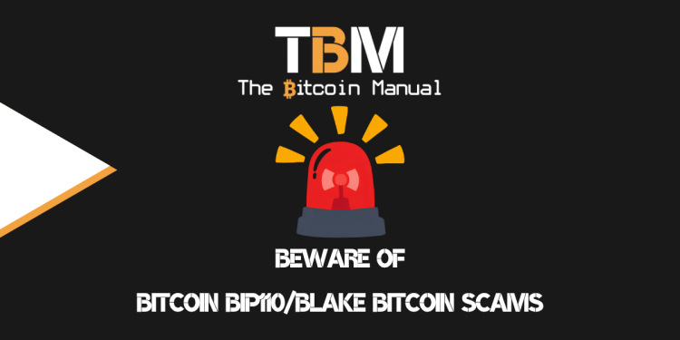 Beware Of BIP110/Blake BTC Scams