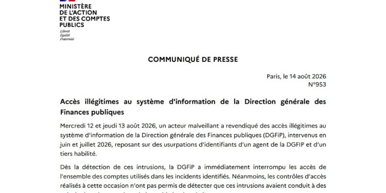 French Tax Agency Admits Data Breach as Hacker Steals 678k Records
